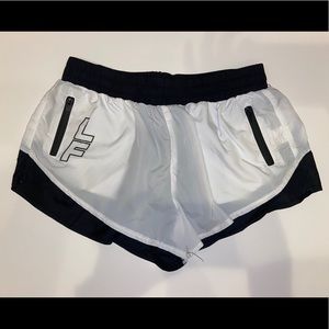 LF The Brand Black and White Medium Lounge Shorts